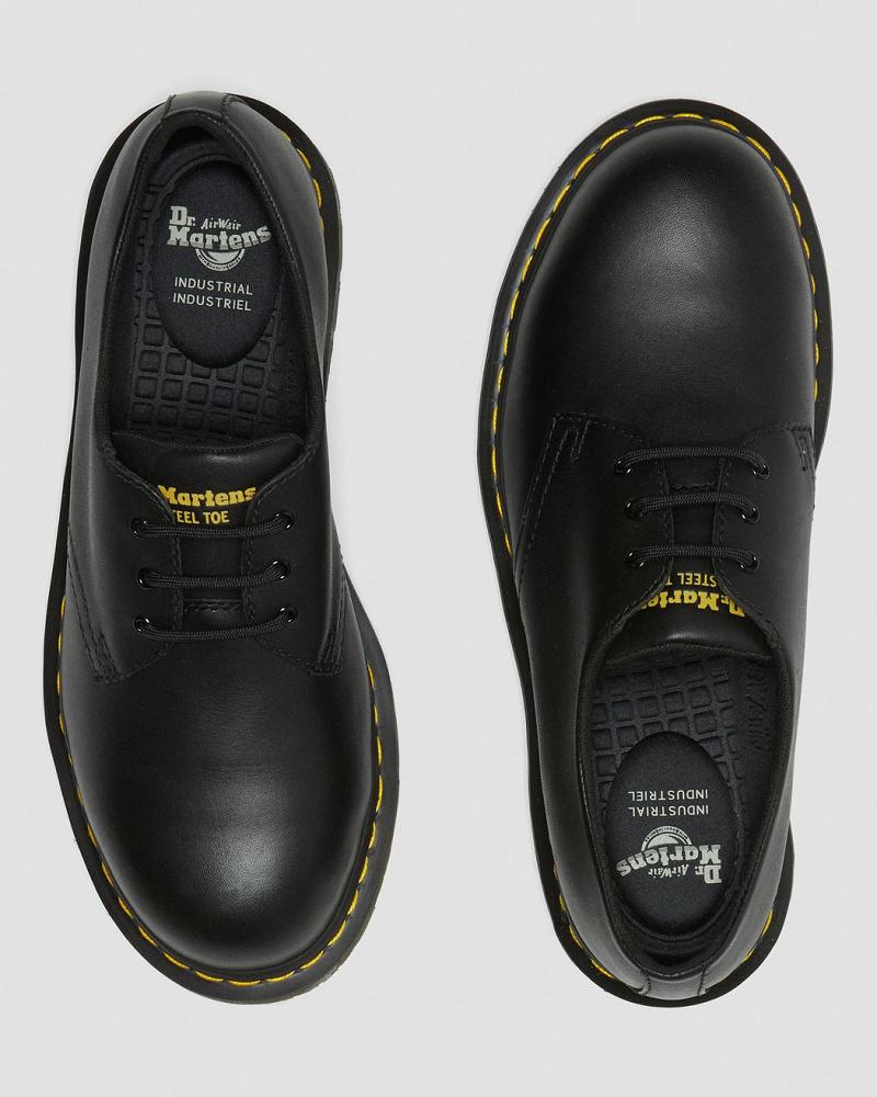 Zapatos Oxford Dr Martens 1461 Slip Resistant Steel Puntera Hombre Negros | MX 213ILH